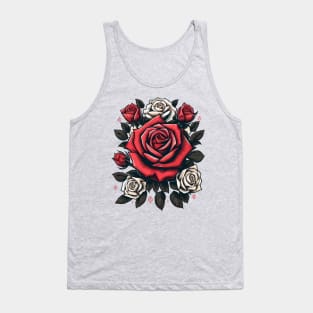 Beautiful Rose Flowers T-shirt . Tank Top